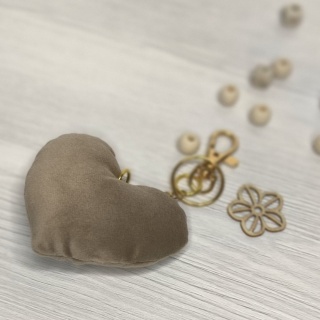 Brelok welurowy SERCE