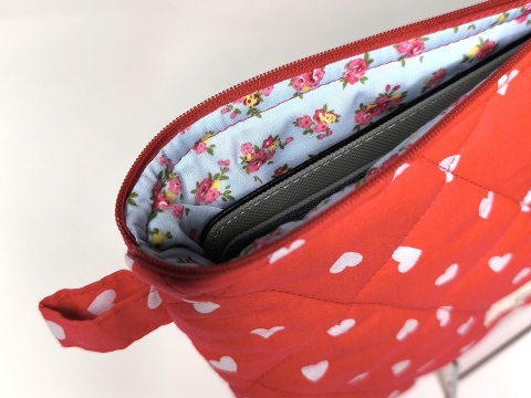 Etui na tablet bawełniane LITTLE HEARTS