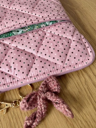 Etui na laptopa bawełniane PINK DOTS