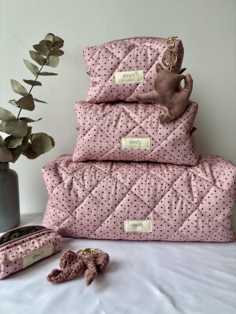 Etui na laptopa bawełniane PINK DOTS