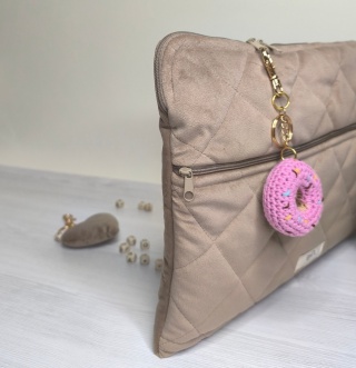 Etui na laptopa welurowe BEIGE VELVET