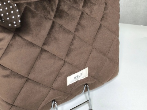 Etui na tablet welurowe BROWN VELVET