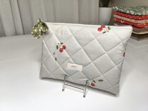 Etui na tablet bawełniane CHERRIES AND GREEN