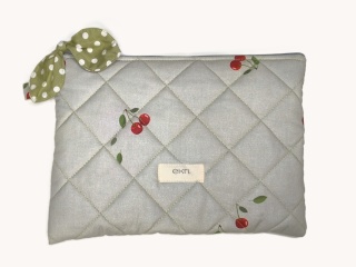 Etui na tablet bawełniane CHERRIES AND GREEN