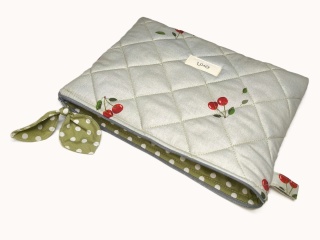 Etui na tablet bawełniane CHERRIES AND GREEN