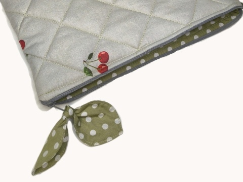 Etui na tablet bawełniane CHERRIES AND GREEN