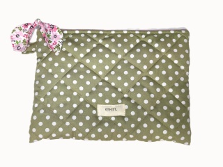 Etui na tablet bawełniane GREEN DOTS