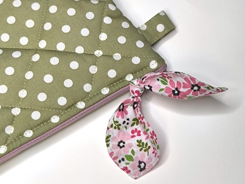 Etui na tablet bawełniane GREEN DOTS