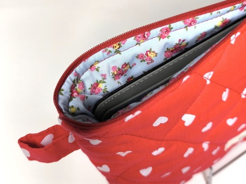 Etui na tablet bawełniane LITTLE HEARTS