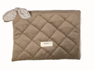 Etui na tablet welurowe BEIGE VELVET