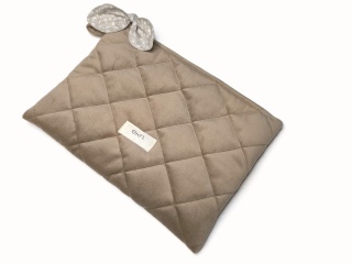 Etui na tablet welurowe BEIGE VELVET