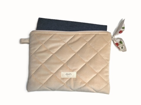 Etui na tablet welurowe CHAMPAGNE VELVET