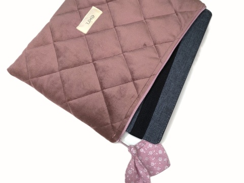 Etui na tablet welurowe ROSE VELVET