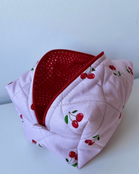 Kosmetyczka bawełniana BOX PINK CZERRIES M