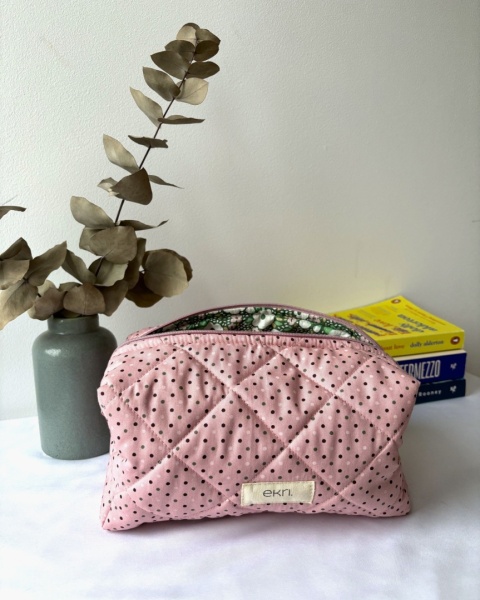 Kosmetyczka bawełniana BOX PINK CZERRIES M