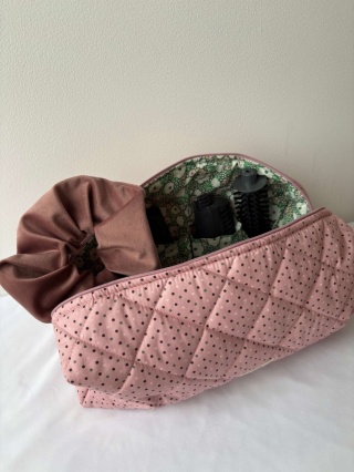 Kosmetyczka bawełniana BOX PINK DOTS L