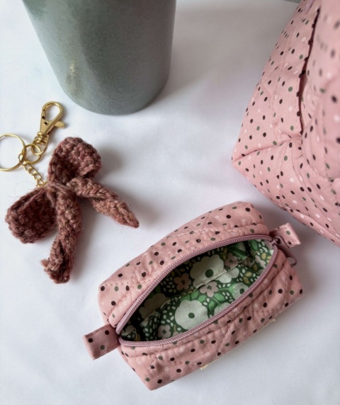 Kosmetyczka bawełniana BOX PINK DOTS XS