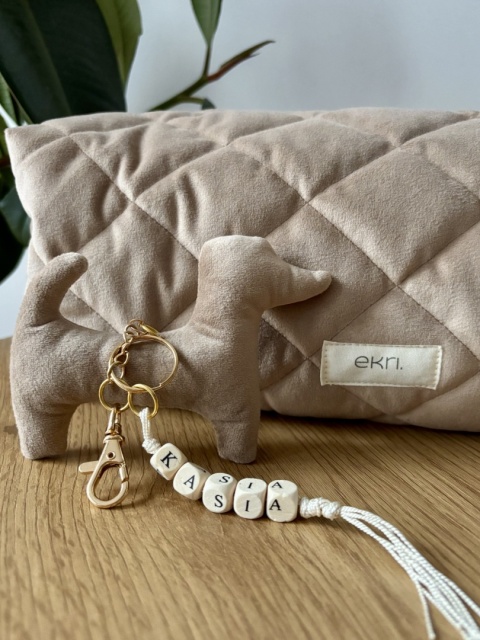Kosmetyczka welurowa BOX BEIGE VELVET XS