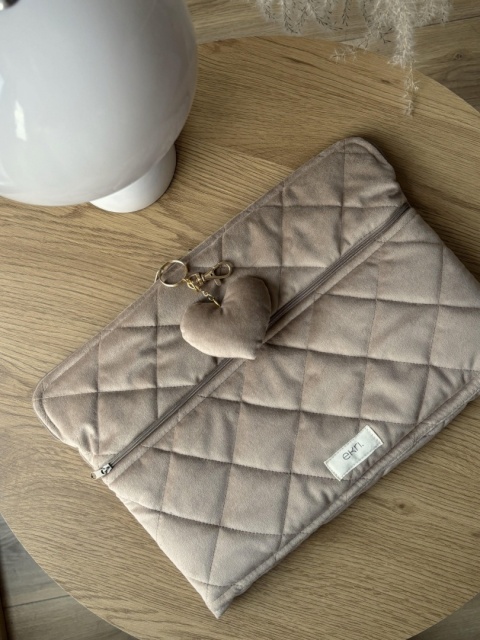 Kosmetyczka welurowa BOX BEIGE VELVET S