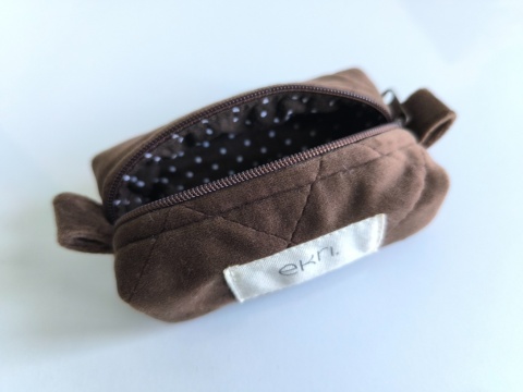 Kosmetyczka welurowa BOX BROWN VELVET XS