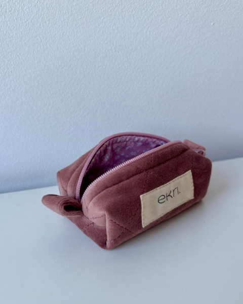 Kosmetyczka welurowa BOX ROSE VELVET XS