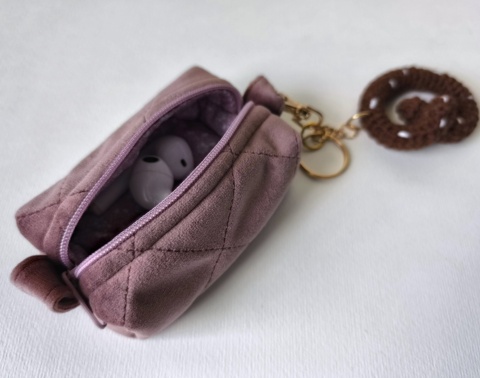 Kosmetyczka welurowa BOX ROSE VELVET XS