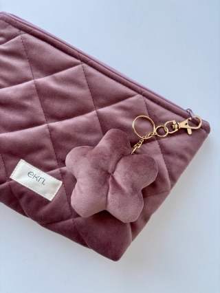 Saszetka welurowa ROSE VELVET L