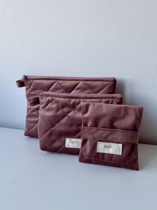 Saszetka welurowa ROSE VELVET L