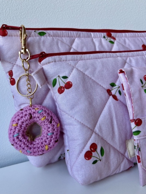 Saszetka welurowa ROSE VELVET L