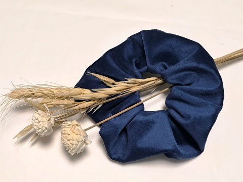 Scrunchie NAVY BLUE INK VELVET