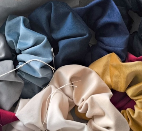 Scrunchie NAVY BLUE INK VELVET