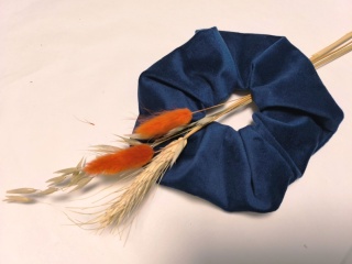 Scrunchie NAVY BLUE VELVET