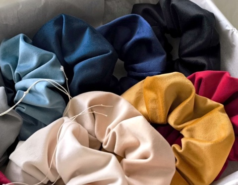 Scrunchie NAVY BLUE VELVET