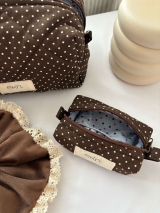 Scrunchie z koronką BROWN VELVET