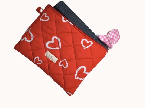 etui na tablet bawełniane BIG HEARTS