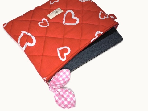 etui na tablet bawełniane BIG HEARTS