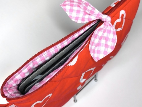 etui na tablet bawełniane BIG HEARTS