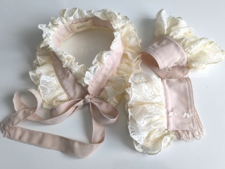 Komplet mankiety i stójka vintage ROMANCE